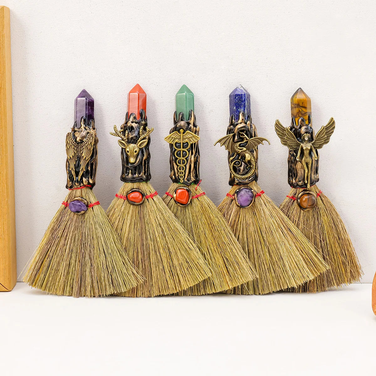 Natural Crystal Wand — Cleansing & Energy Purification Broom | Your Ritual Hub