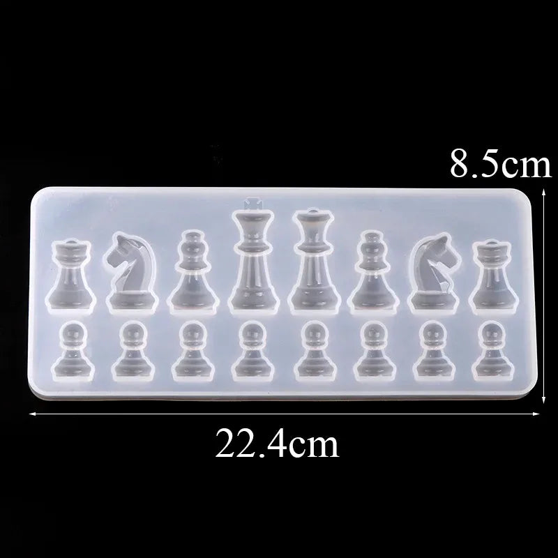 DIY Chess Piece Silicone Mould for Resin & Clay