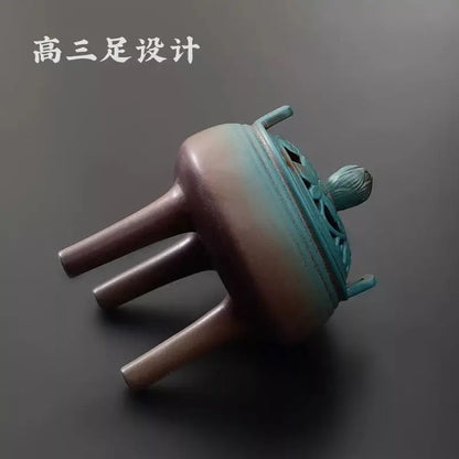 Ceramic Sandalwood Incense Burner — Buddha Tea Ceremony Decor