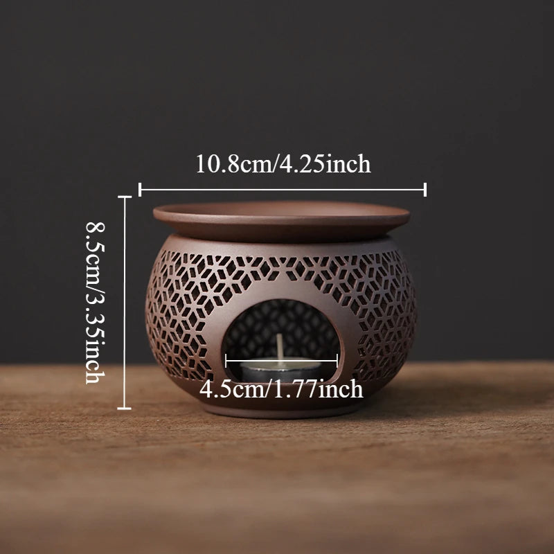 Carved Porcelain Aromatherapy & Incense Burner