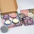 4Pcs/Box Scented Candle Set Gift Islamic Arabian Patterns Fragrance Candle Jar Smokeless - Your Ritual Hub 