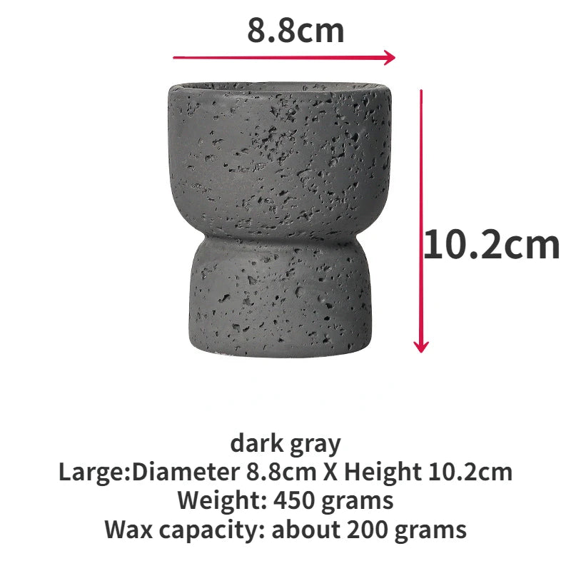 European style simple cement household scented candle empty cup - Your Ritual Hub 