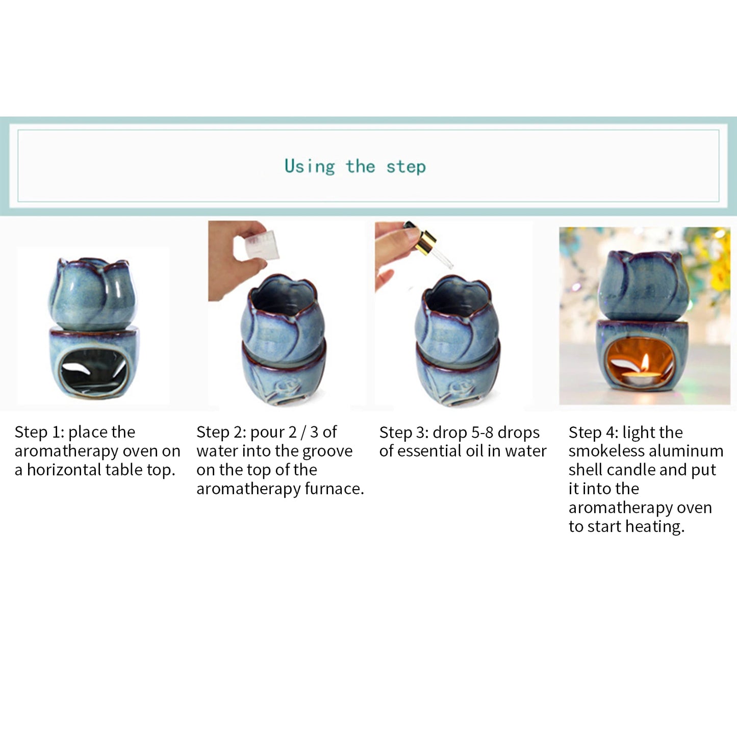 Tulip Ceramic Aromatherapy Oil Burner