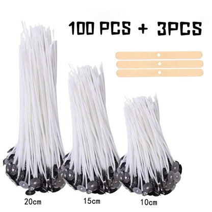 103-Pack Smokeless Cotton Candle Wicks Set