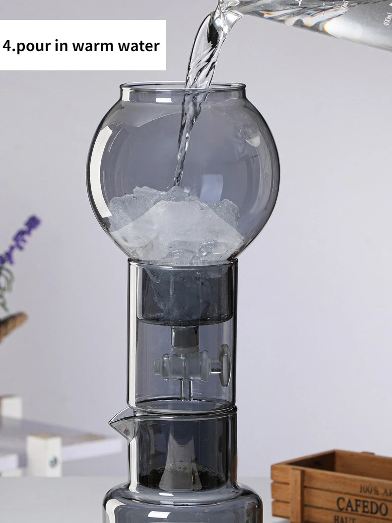 Cold Brew Coffee Pot Set with Filter Glass Dripper ICED Coffee Pot Maker