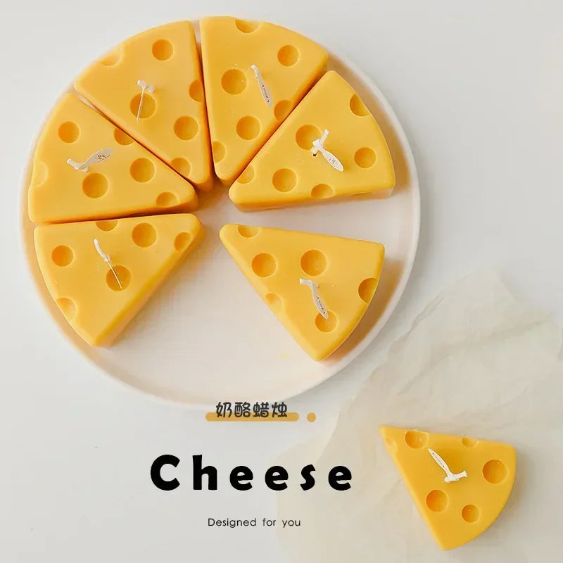 Cheese Shaped Scented Candles Yellow Cake Aromatherapy Candle Relaxing - Your Ritual Hub 