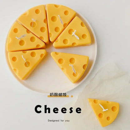 Cheese Shaped Scented Candles Yellow Cake Aromatherapy Candle Relaxing