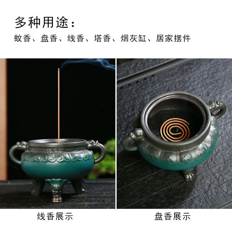 Antique Ceramic Chinese Incense Burner