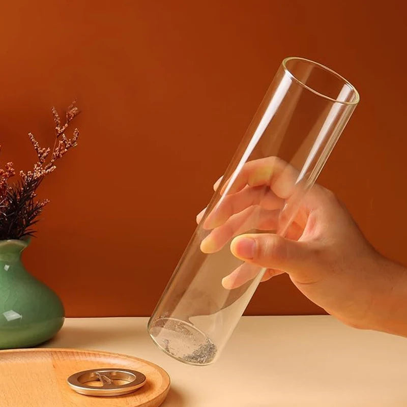 Modern Glass Incense Burner with Ash Catcher