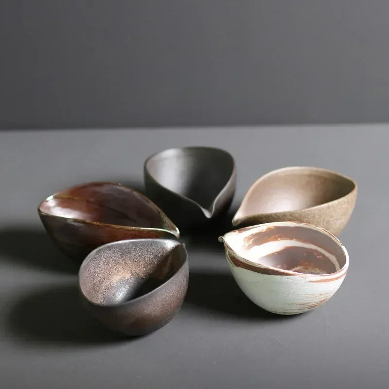 Japanese Coarse Pottery Matcha Bowl