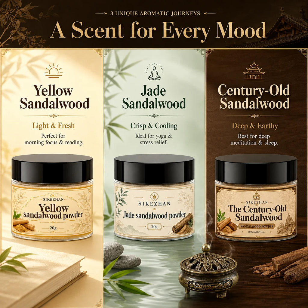 Pure Sandalwood Incense Powder Kit – with Vintage Brass Dragon Censer
