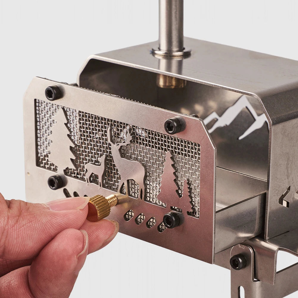 Stainless Steel Incense burners Detachable Burning Wood Stove