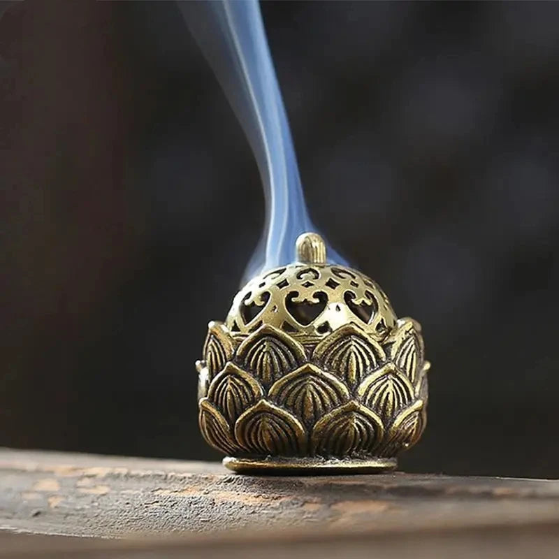 Lotus Buddhist Incense Burner Censer - Your Ritual Hub 