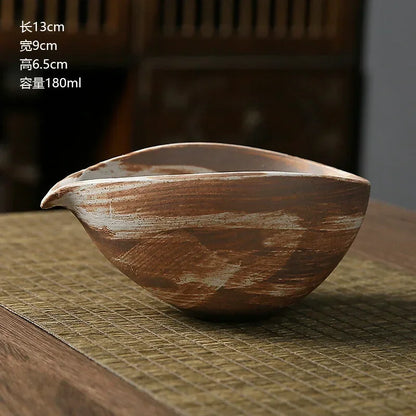 Japanese Coarse Pottery Matcha Bowl