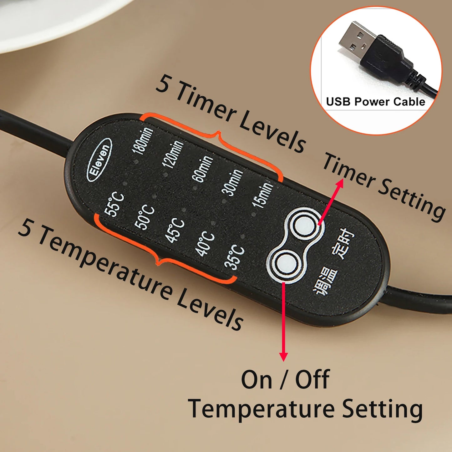 Electronic Wooden Agarwood Incense Burner — Adjustable Timer