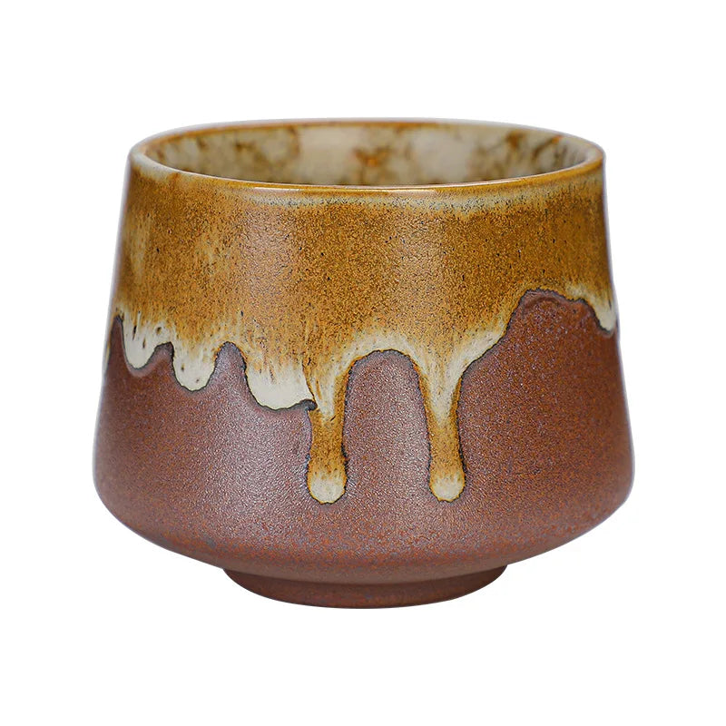 Retro Colorful Tea Cups 200ml Cute Coarse Ceramic Coffee Mugs - Your Ritual Hub 