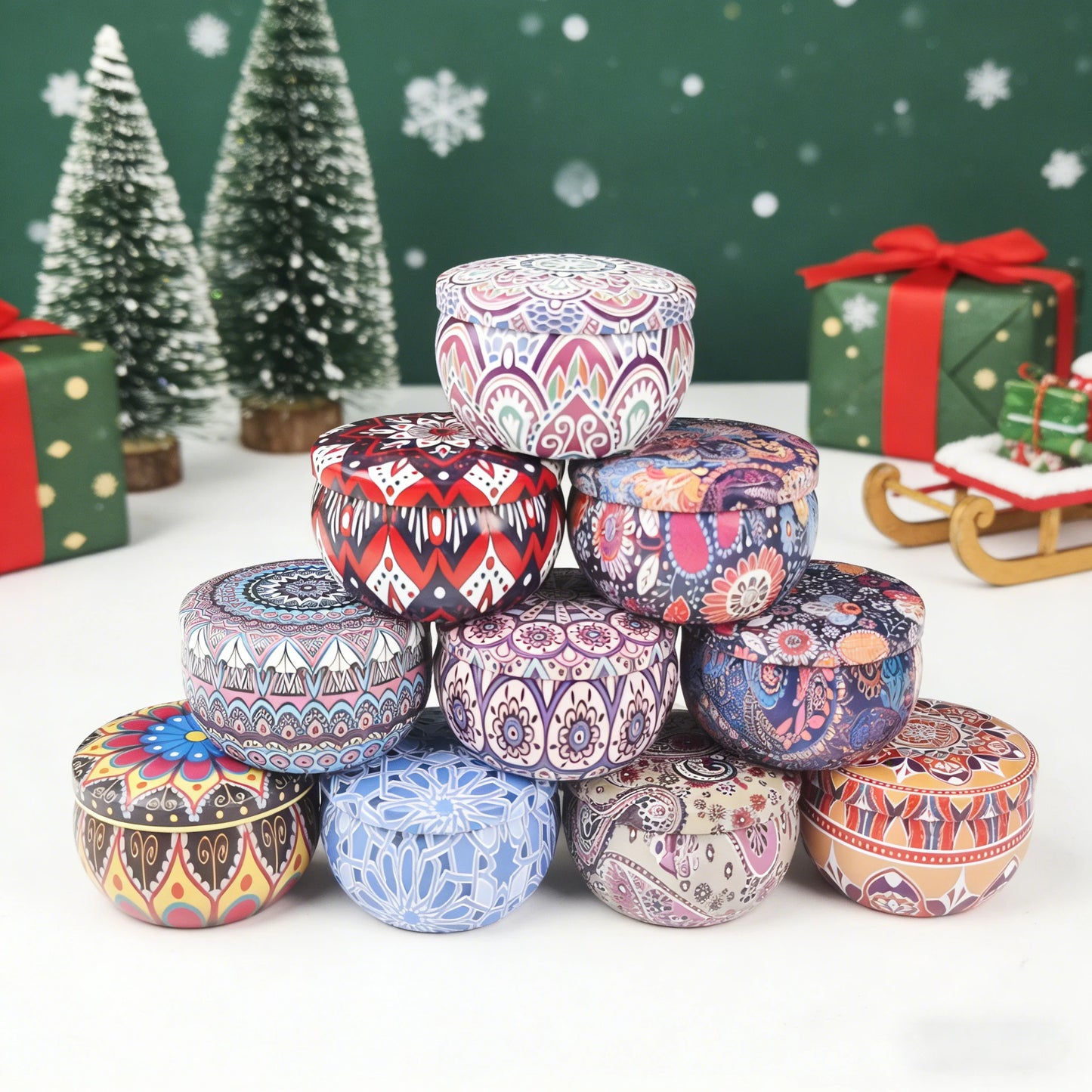 1 Pack Scented Aromatherapy Candles, Small Tin Can Aromatherapy Candles