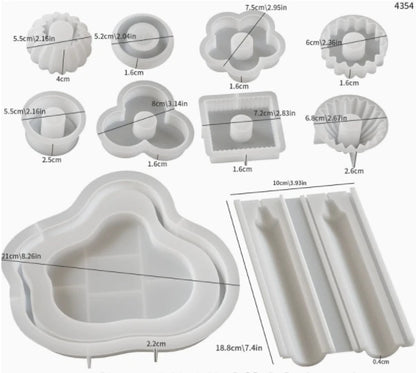 Stackable Layered Silicone Mold — Candle & Soap Making