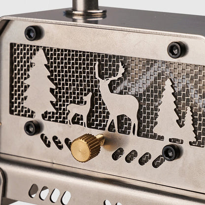 Stainless Steel Incense burners Detachable Burning Wood Stove