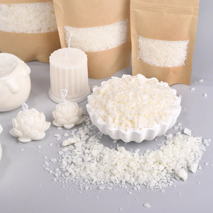 Natural Soy Wax Flakes — Additive-Free DIY Candle Supply