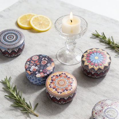 1 Pack Scented Aromatherapy Candles, Small Tin Can Aromatherapy Candles