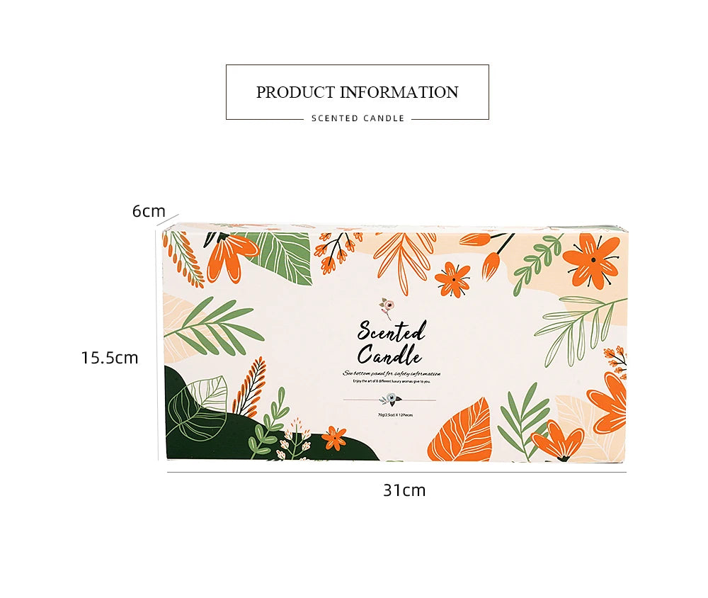 8-Pack Soy Wax Scented Candle Tin Set