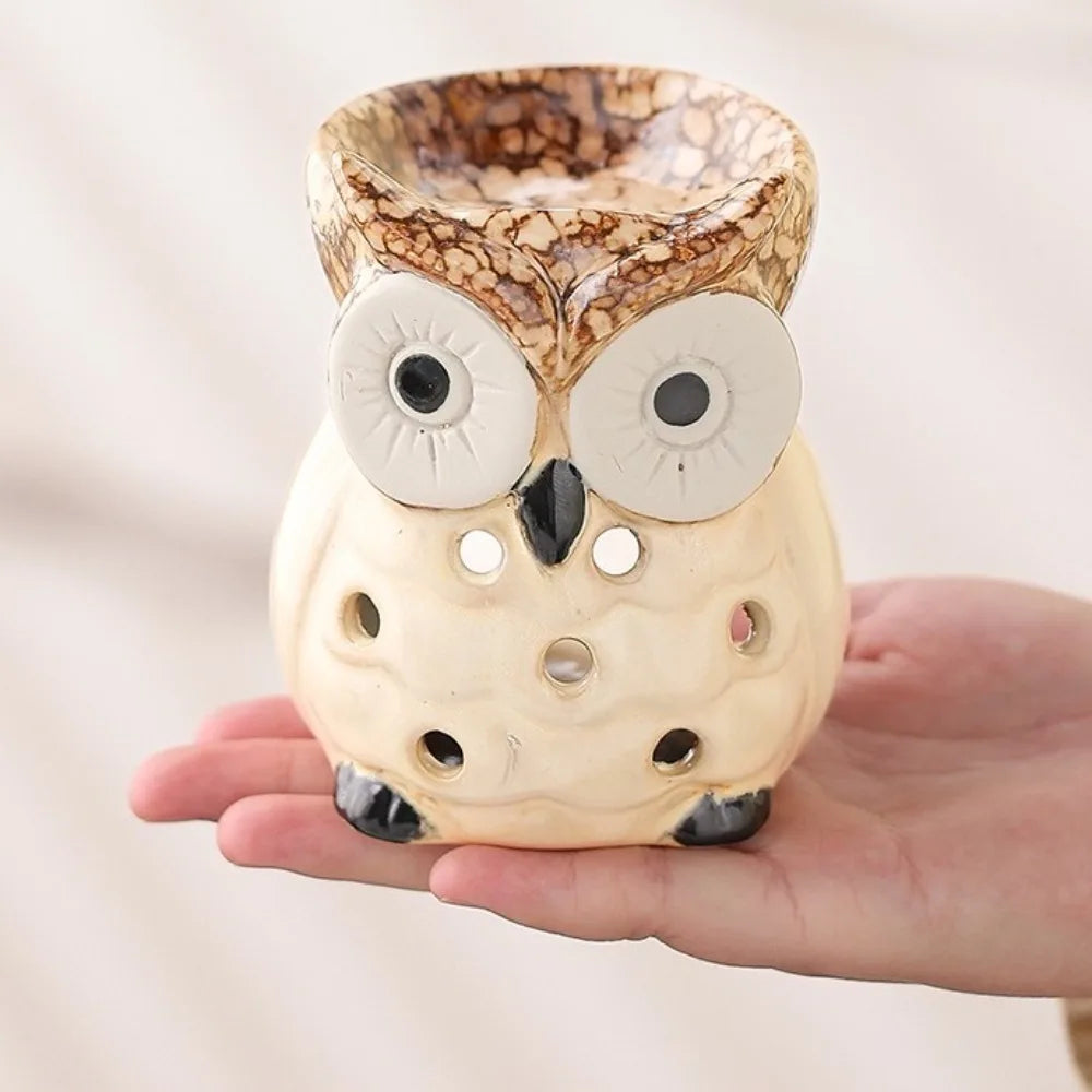 Ceramic Owl Aromatherapy Stove Eco-Friendly Heat Resistant Incense Candle - Your Ritual Hub 