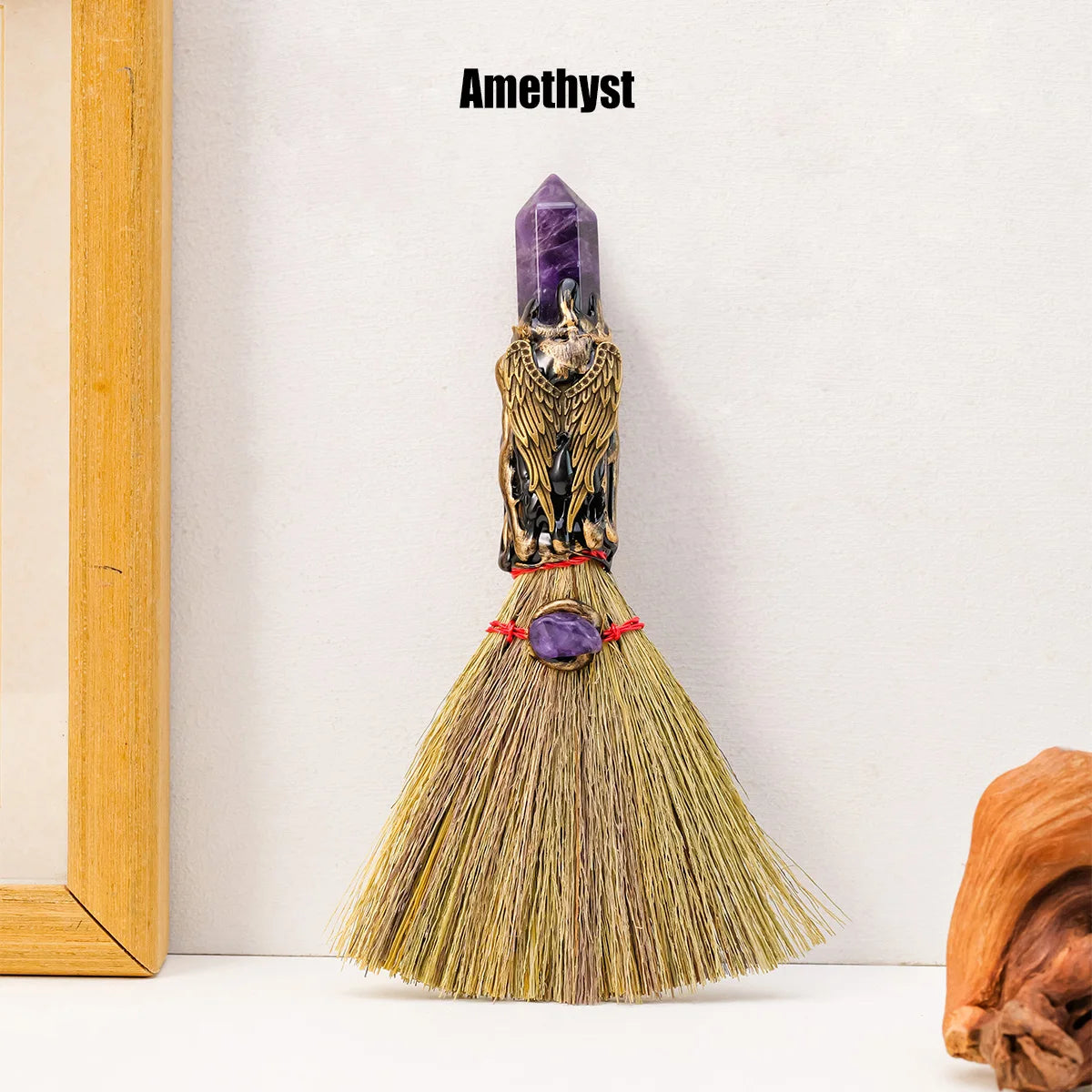 Natural Crystal Wand — Cleansing & Energy Purification Broom | Your Ritual Hub