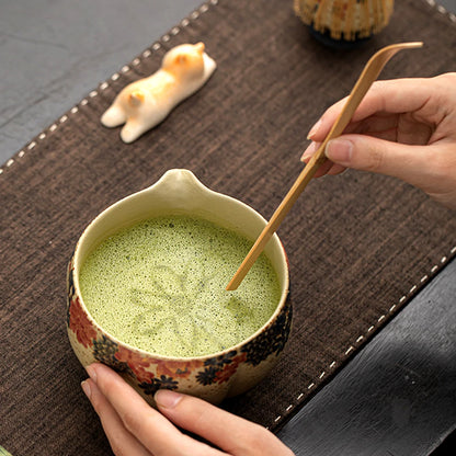 Flint Red Japanese Matcha Making Set — Bowl, Whisk & Spoon