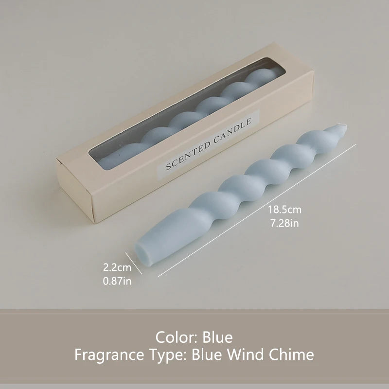 Spiral Long Stem Soy Wax Aromatherapy Candle