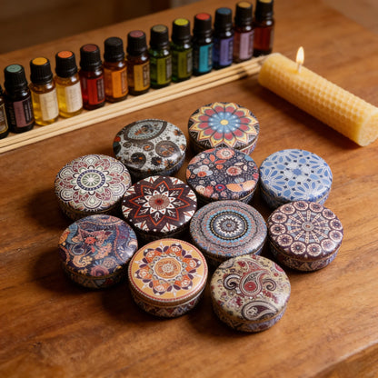 1 Pack Scented Aromatherapy Candles, Small Tin Can Aromatherapy Candles