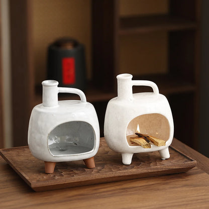 Ceramic Open Fire Incense Tray — Palo Santo & Sage Burner