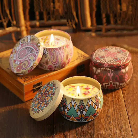 Dried Flower Smokeless Aromatherapy Candle — Gift Set