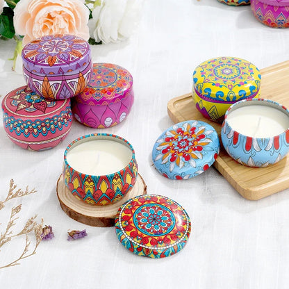 8-Pack Soy Wax Scented Candle Tin Set