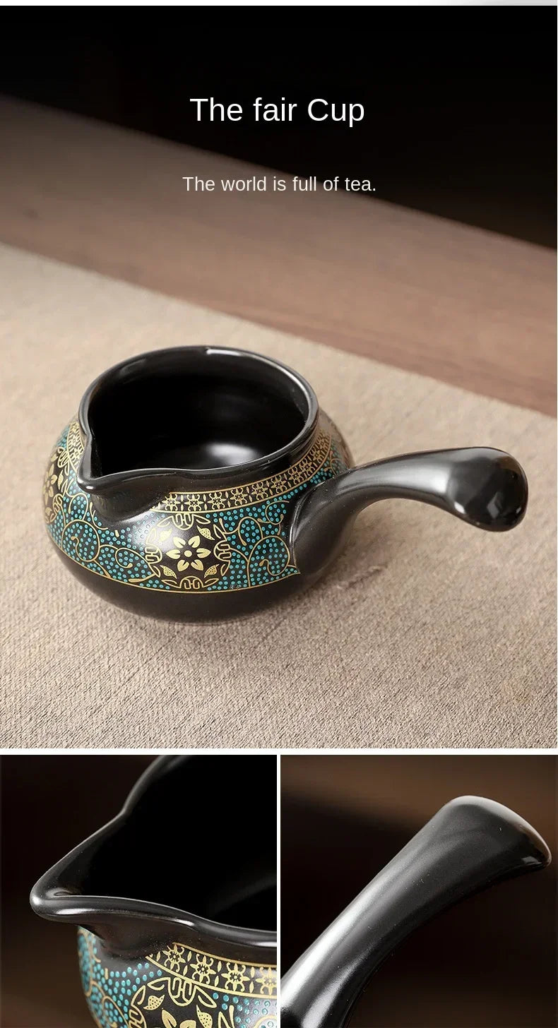 Tea Set Creative Living Room Semi-automatic Rotating Kungfu Tea Set