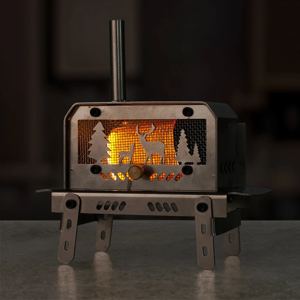 Stainless Steel Incense burners Detachable Burning Wood Stove