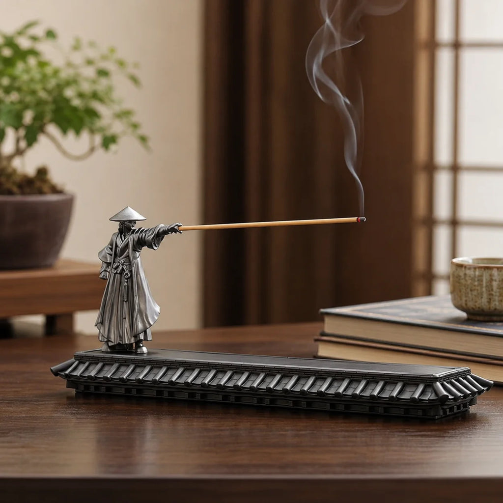 Samurai Incense Stick Holder & Ash Catcher – 3 Designs
