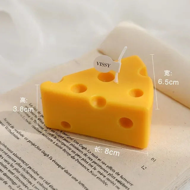 Cheese Shaped Scented Candles Yellow Cake Aromatherapy Candle Relaxing - Your Ritual Hub 