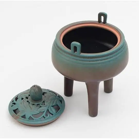Ceramic Sandalwood Incense Burner — Buddha Tea Ceremony Decor