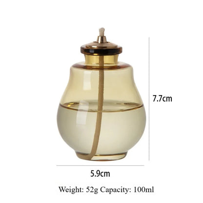 Creative Aromatherapy Candles Glass Coloful Small Oil Lamps