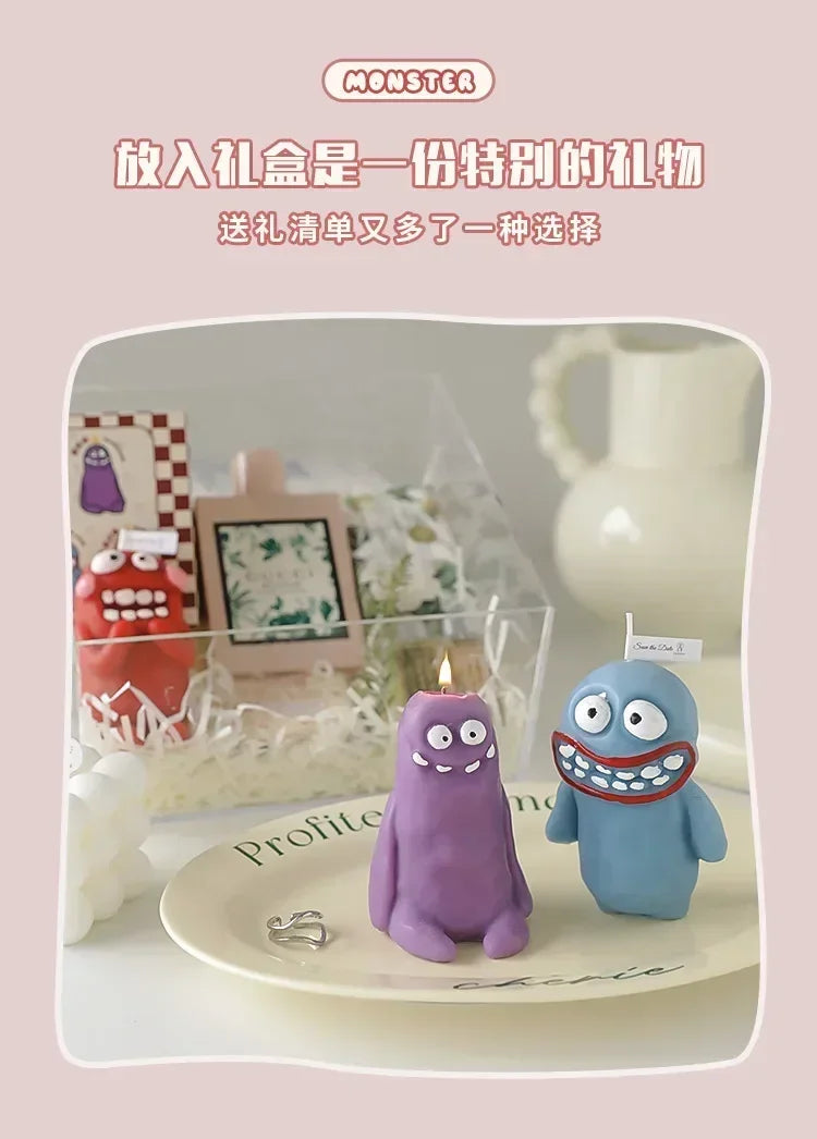 Earthlings Monster Candles Fun Creative Birthday Gifts Handmade Aromatherapy Candles - Your Ritual Hub 
