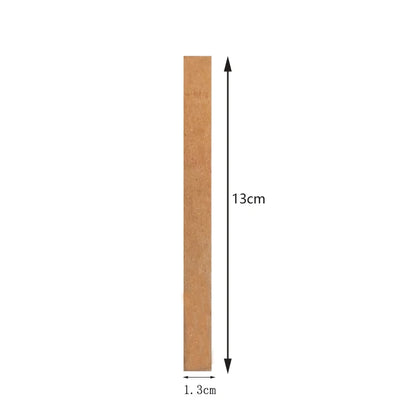 50-Pack Wooden Candle Wicks — Multi-Size with Sustainer Tabs
