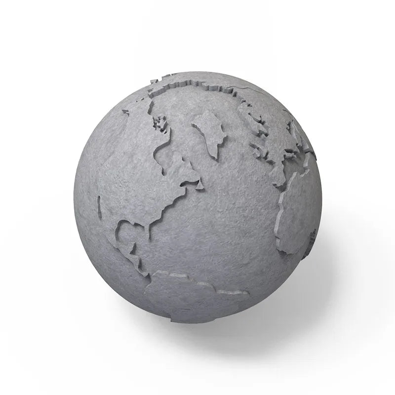3D Earth Candle Silicone Mold Concrete Earth Plaster Mold - Your Ritual Hub 
