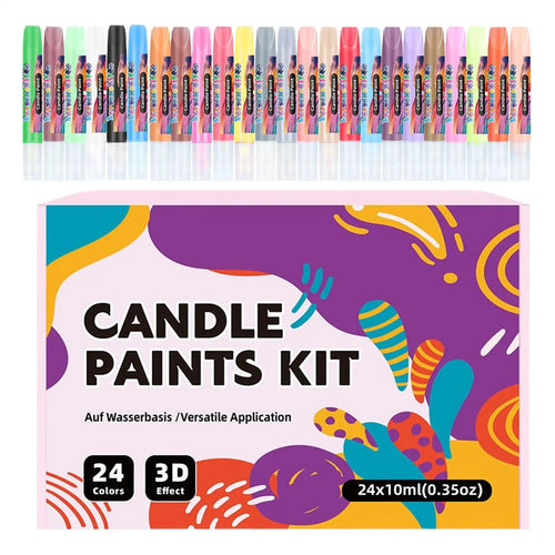 Candle Wax Pen 24 Colors Beginner Friendly DIY Writing Tool - Your Ritual Hub 