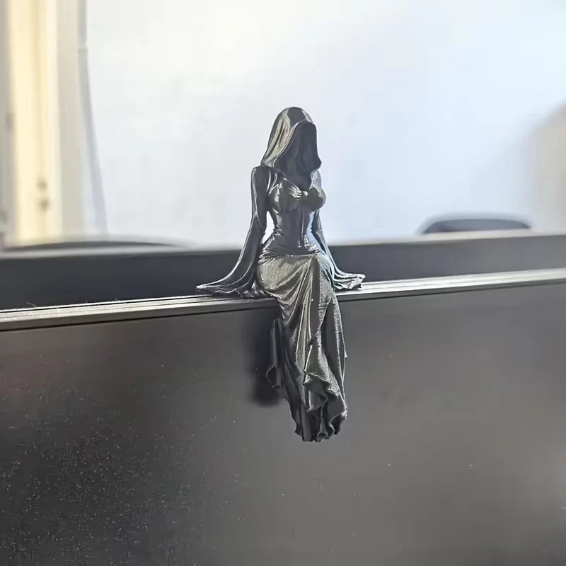 Seated Lady Reaper Statue – 3 Sizes