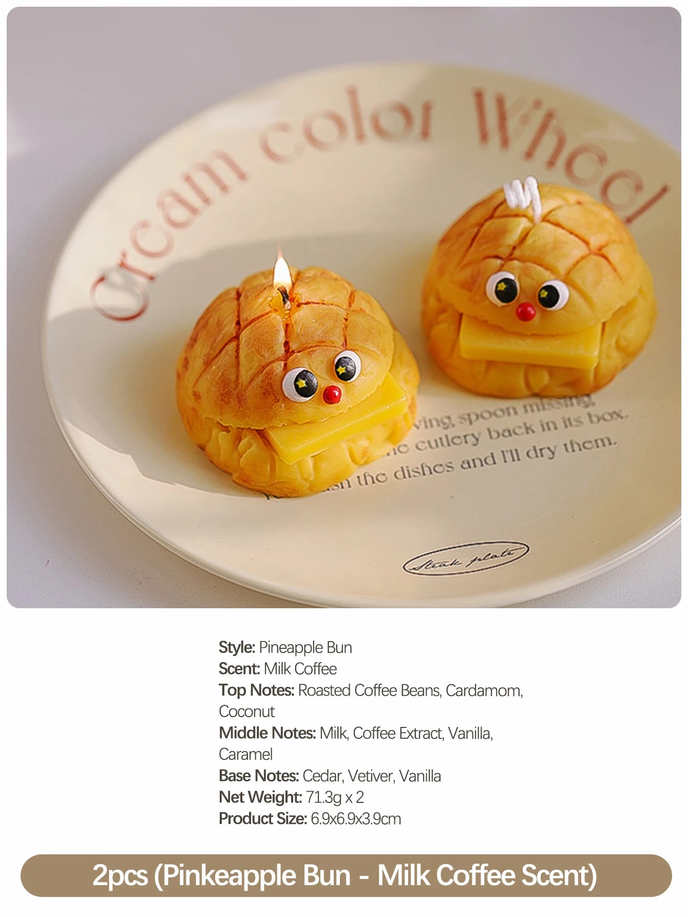 Bread-Shaped Scented Candles — Milk & Coffee Fragrance