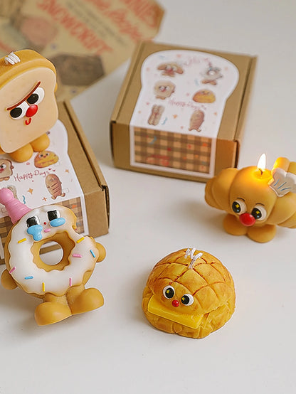 Bread-Shaped Scented Candles — Milk & Coffee Fragrance