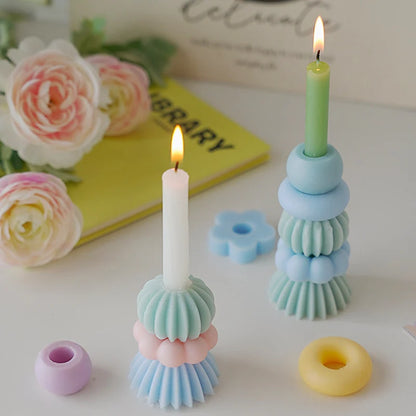 Stackable Geometry Scented Soy Wax Candle
