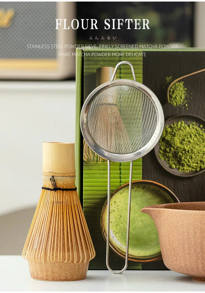 8-Piece Kiln-Fired Japanese Matcha Ceremony Set