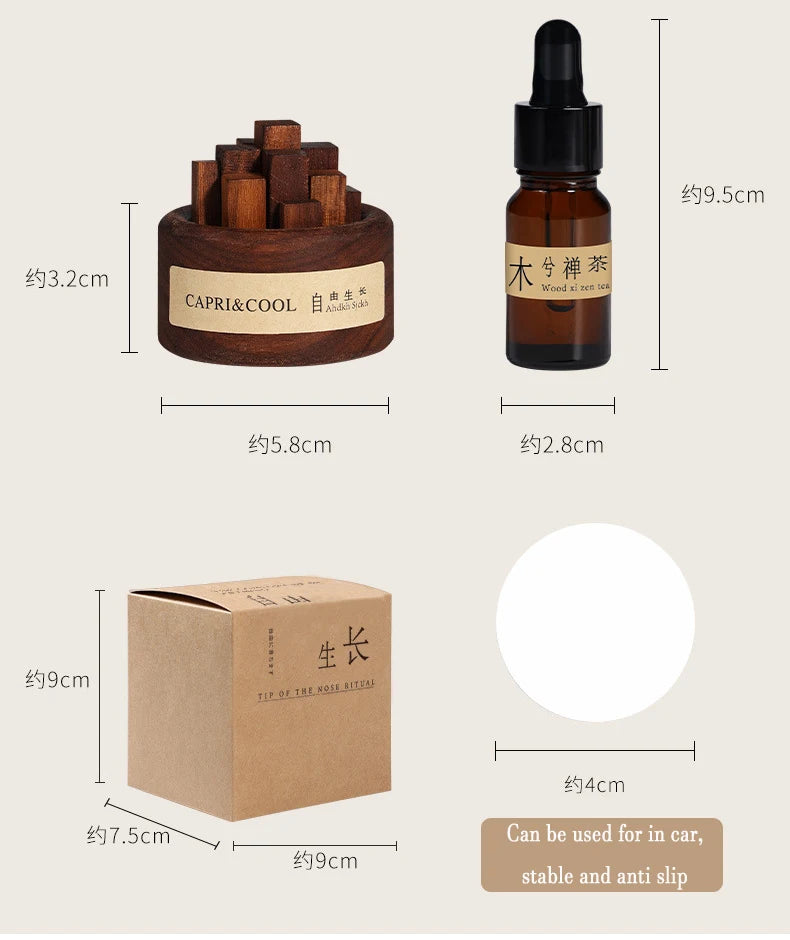 Natural Essential Oil Wood Stick Diffuser - Your Ritual Hub 